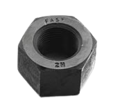 Black Oxide Coated 2H Hex Nuts